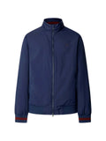 Hackett London logo-embroidered blouson jacket