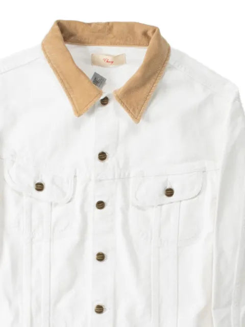 Cherry LA corduroy-collar denim jacket