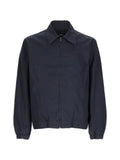 A.P.C. logo-embroidered zip-up jacket