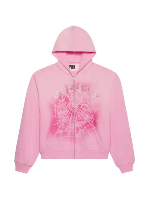SP5DER OG Web V2 spray-print hoodie