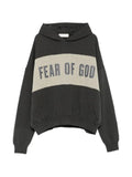 FEAR OF GOD ESSENTIALS cropped Relaxed panelled hoodie