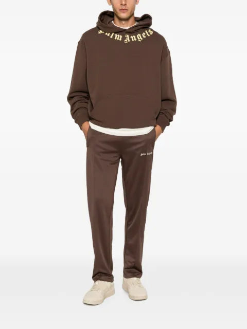 Palm Angels Neck Logo printed hoodie