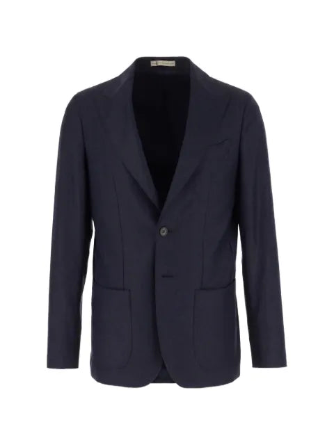 Corneliani single-breasted patch-pocket jacket