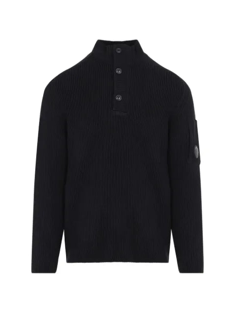 C.P. Company ribbed-knit Lens-detail sweater