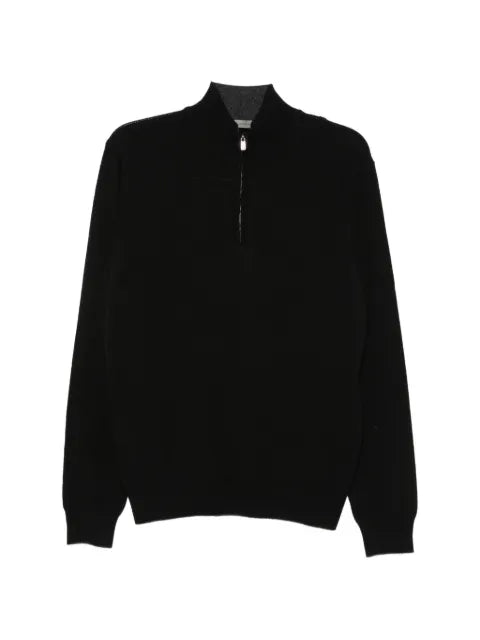 Corneliani quarter-zip high-neck sweater