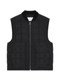 Givenchy couture seam quilted sleeveless blouson