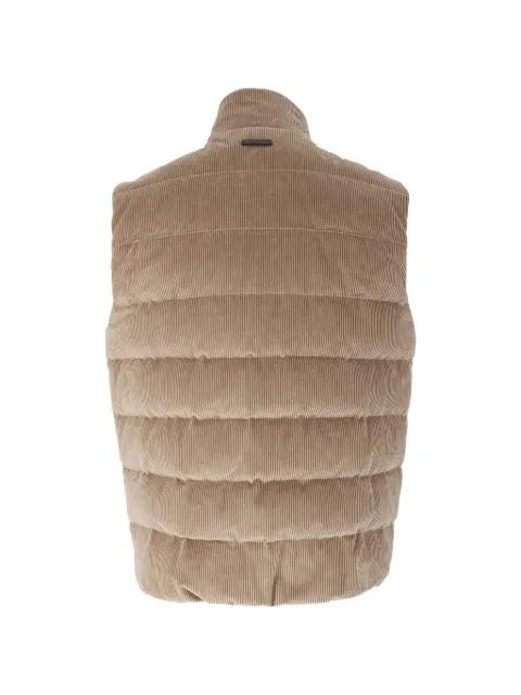 Peserico quilted corduroy gilet