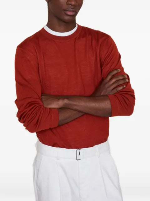 Officine Generale wool long-sleeve sweater