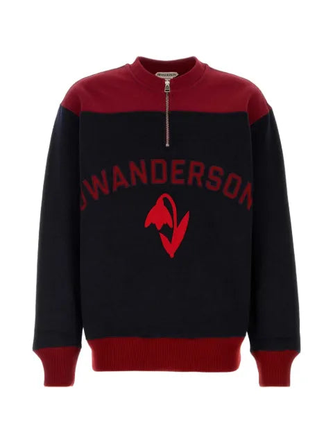 JW Anderson colour-block half-zip sweater