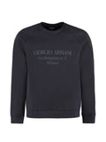 Giorgio Armani logo-print raglan-sleeve sweatshirt