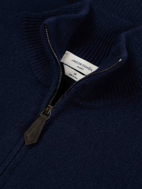Jacob Cohën half-zip ribbed-trim sweater