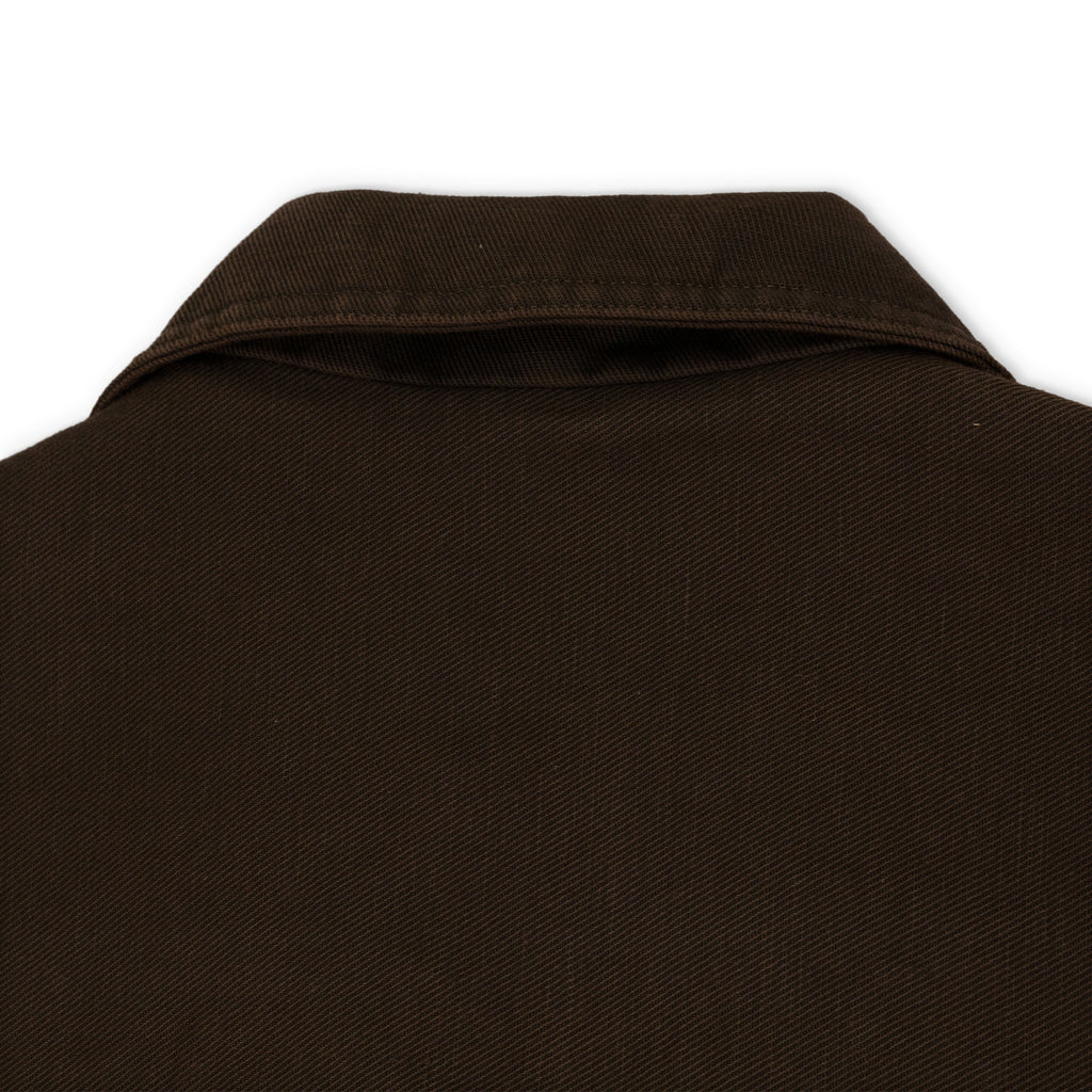 Brown Gabardine Shirt/Jacket