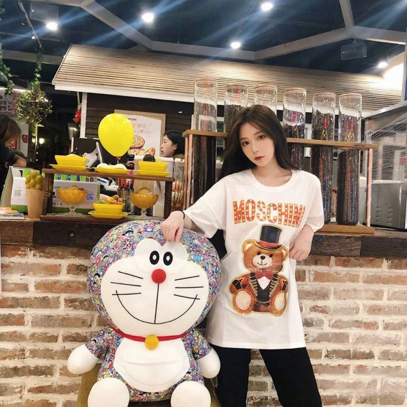 Moschino T-shirt Bear T-shirt Plus Size Couple