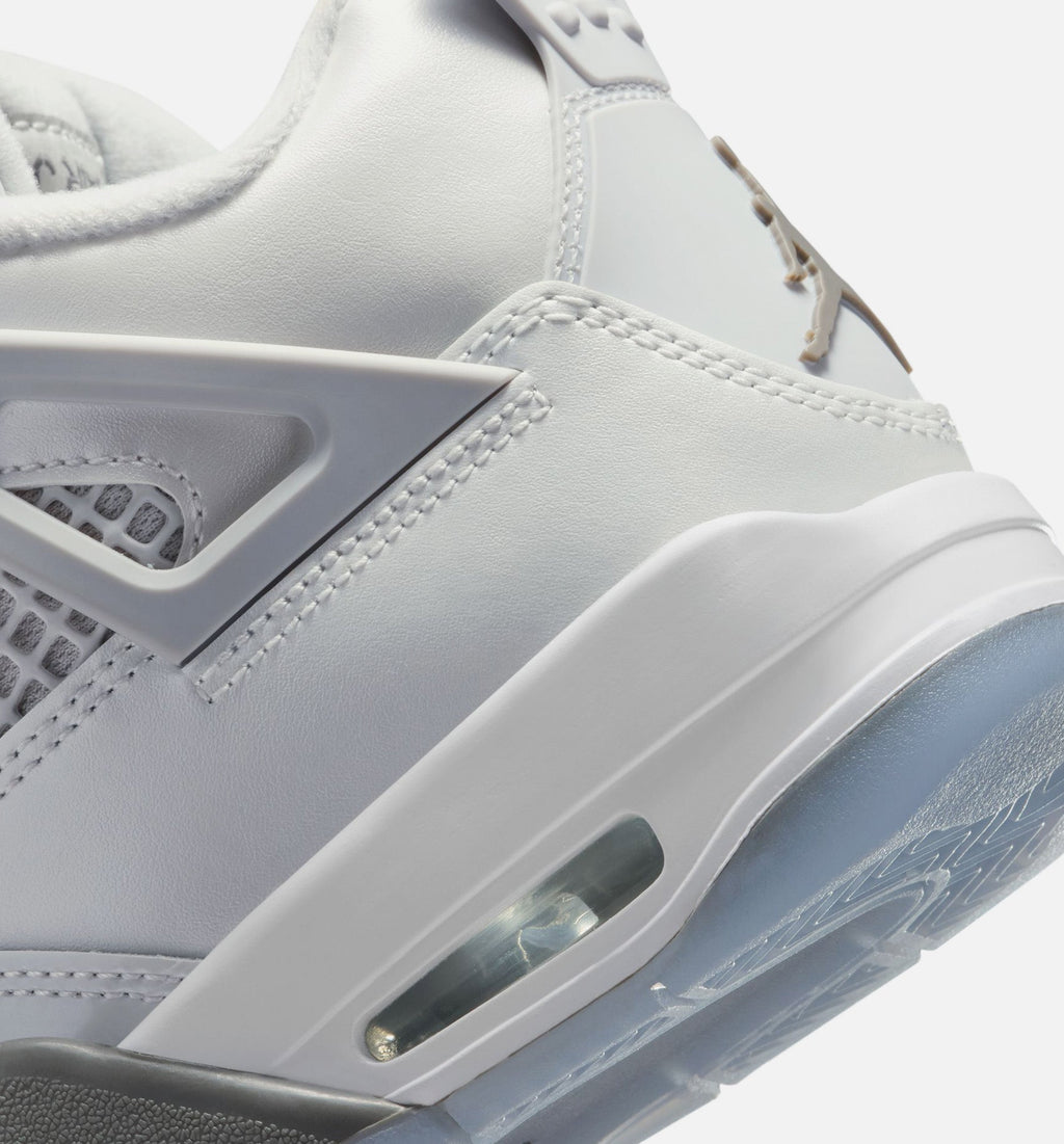 Air Jordan 4 Retro "Blue Chill" Big Kids' Shoe – Photon Dust/Blue Chill/Flat Pewter/White/Blue Tint