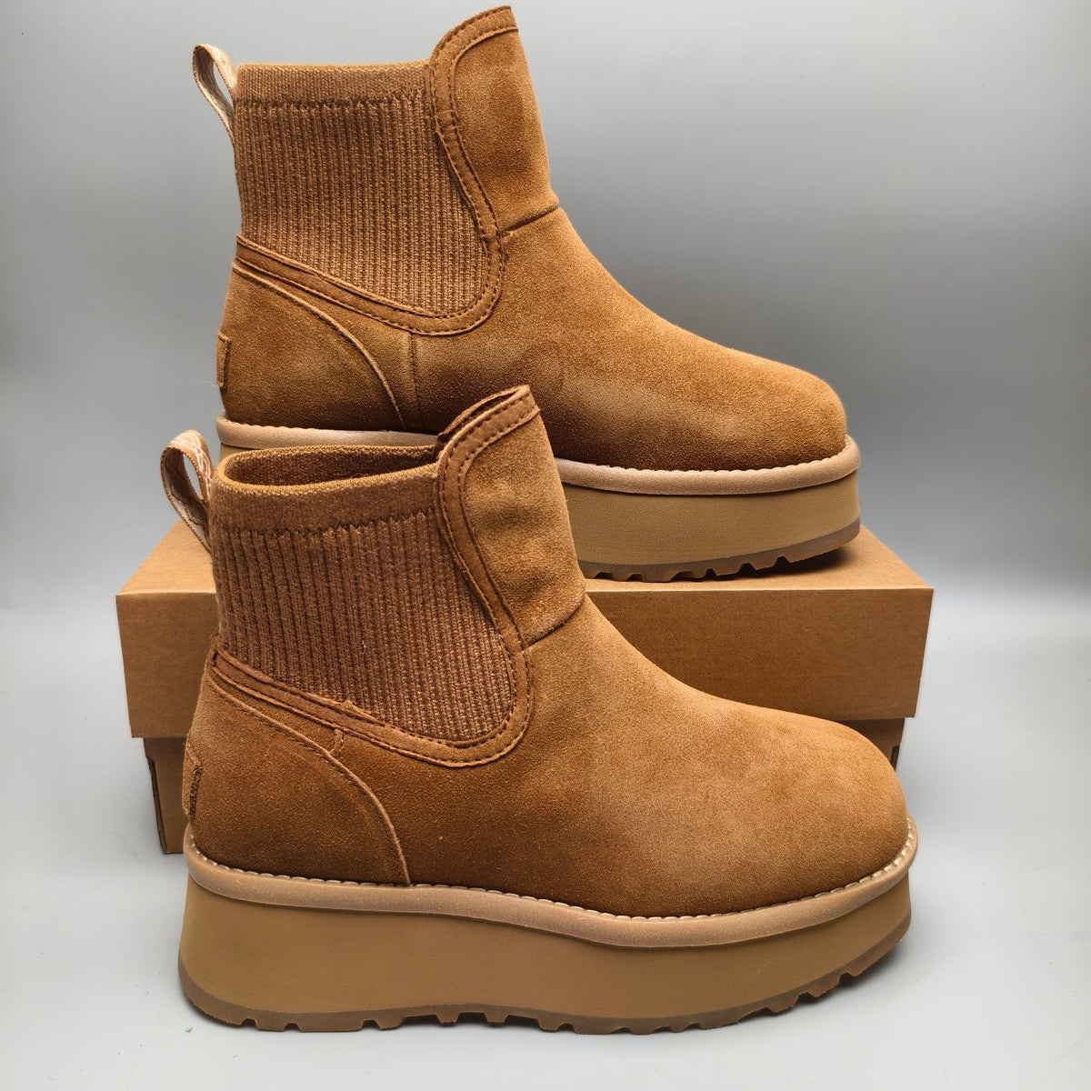 Chestnut 5cm Chunky Platform Fashion Sneakers — New Arrival | In Stock
