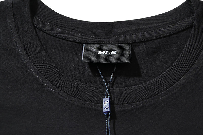 MLB Monogram‑Fill Big Back Logo Cotton Short‑Sleeve T‑Shirt