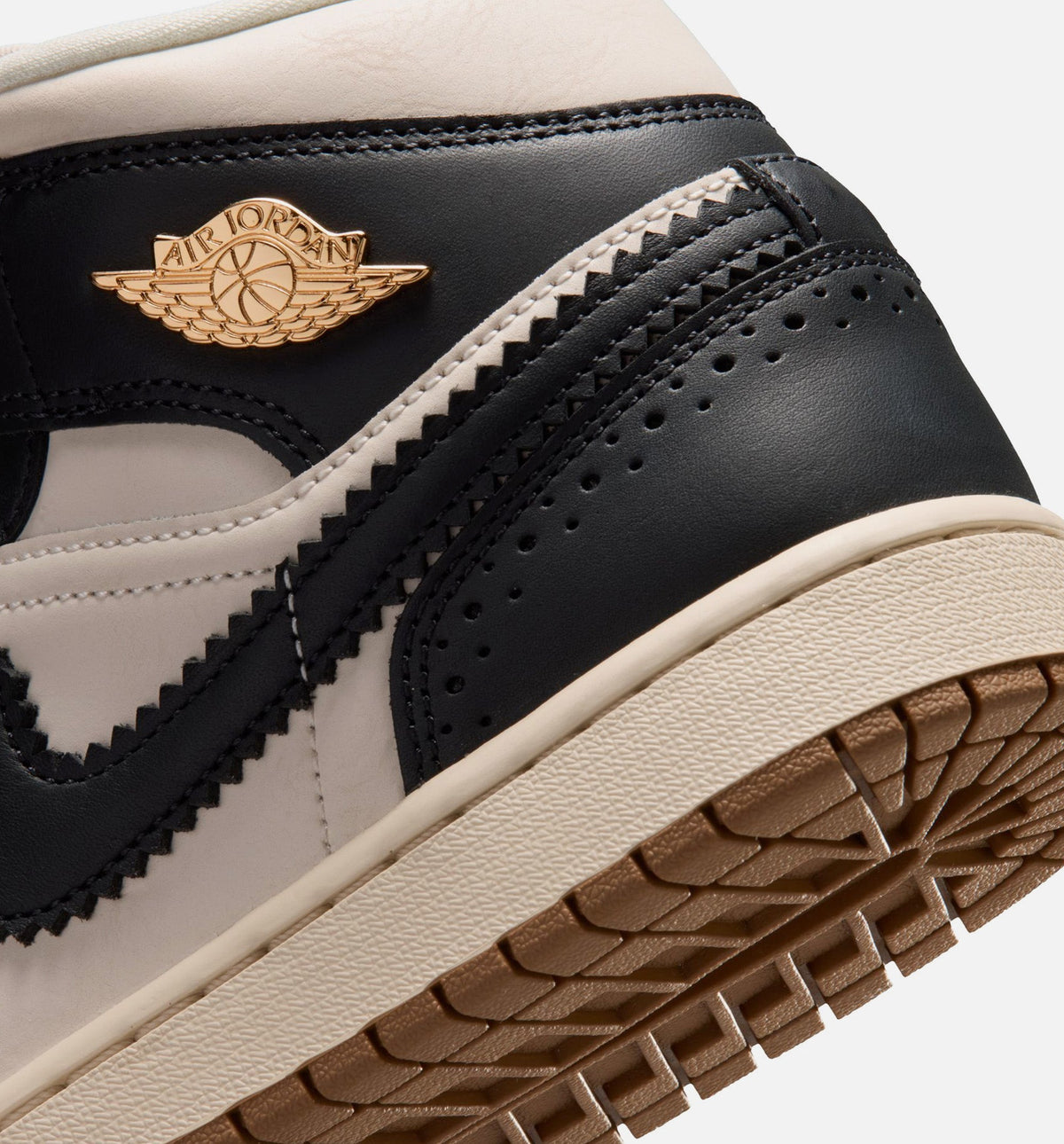 Air Jordan 1 Mid SE Women's Lifestyle Shoes - Off-Noir/Chalk/Pearl White