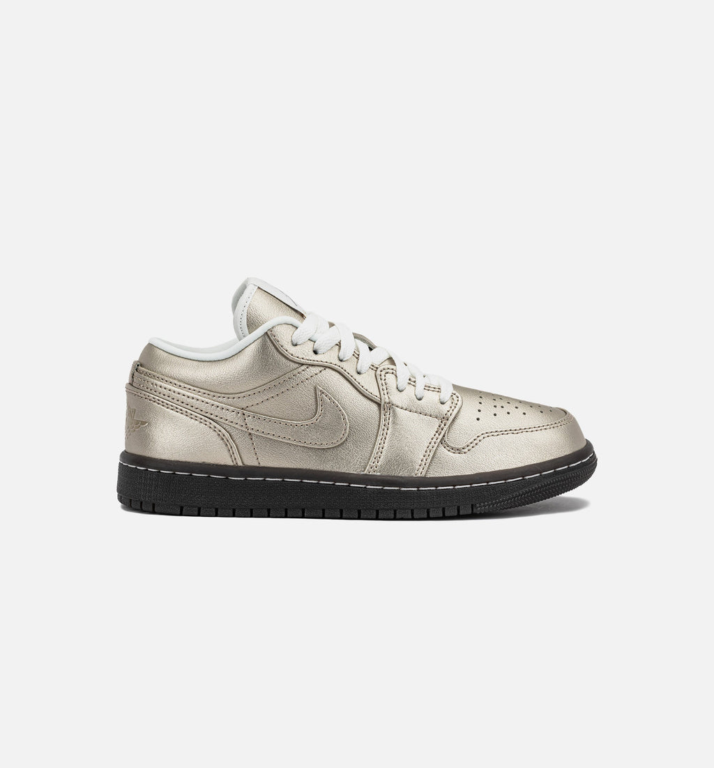 Air Jordan 1 Low SE Metallic Zinc Women's Sneakers - Metallic Zinc/Summit White/Velvet Brown