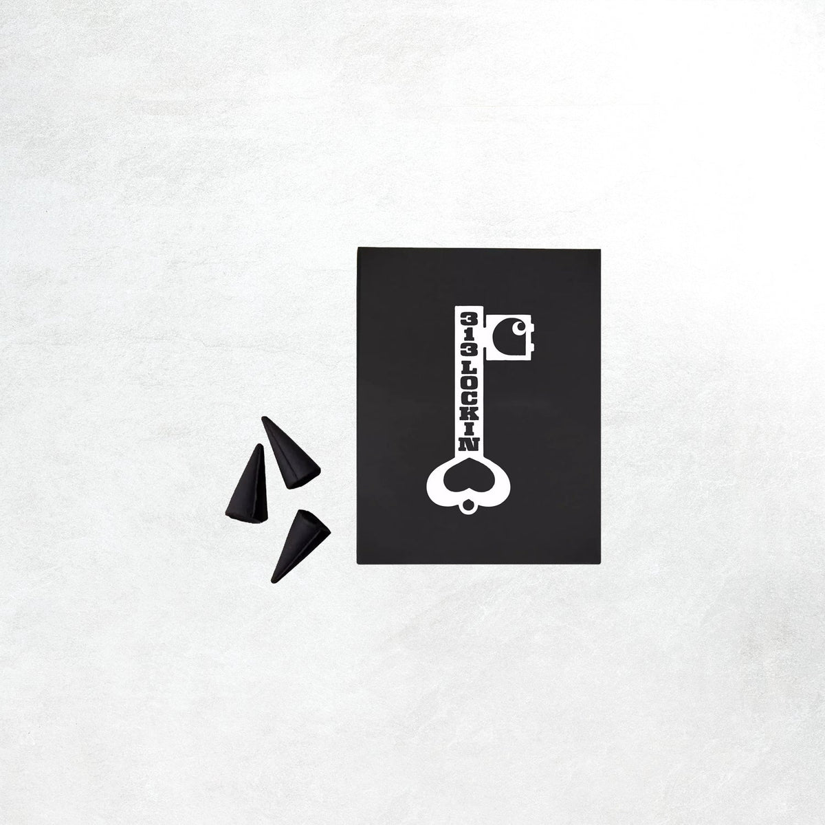 Carhartt WIP Locked Cone Incense: White / Black