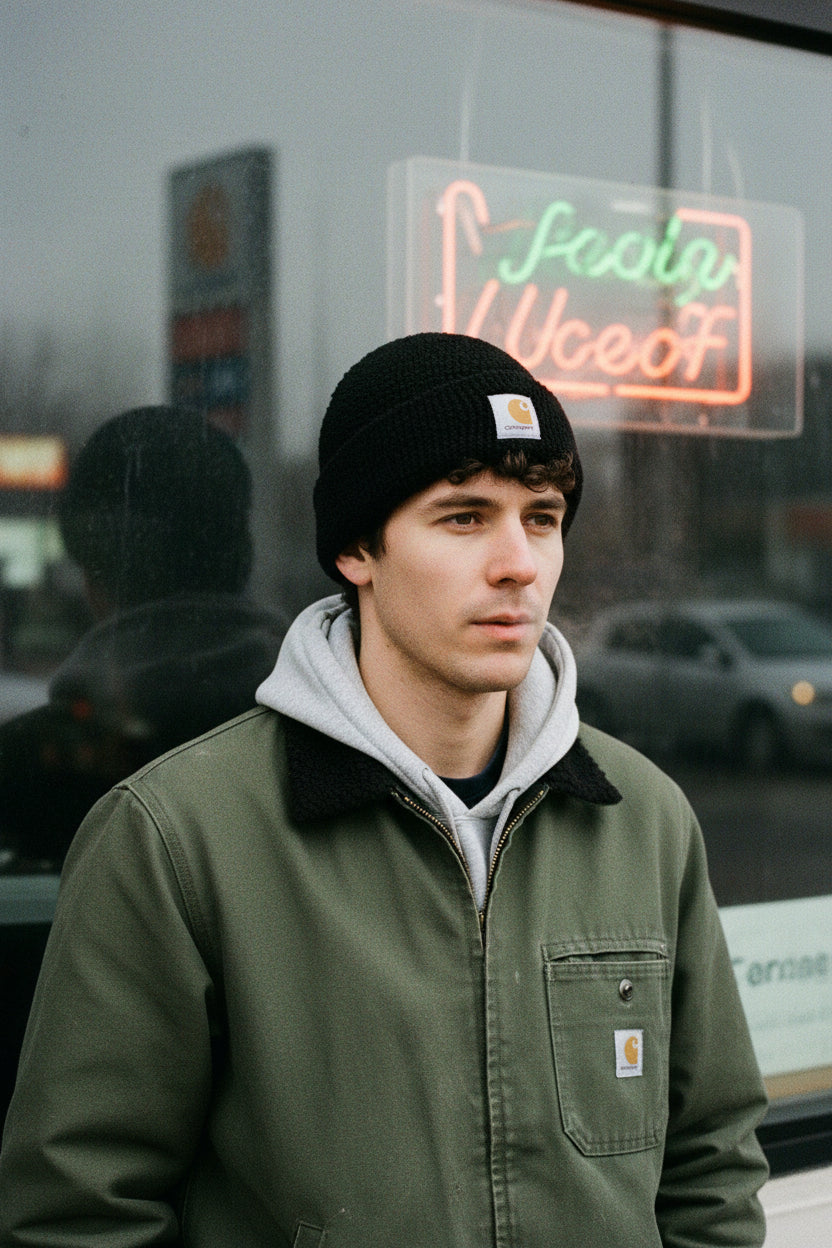 Carhartt WIP Prentis Beanie: Black