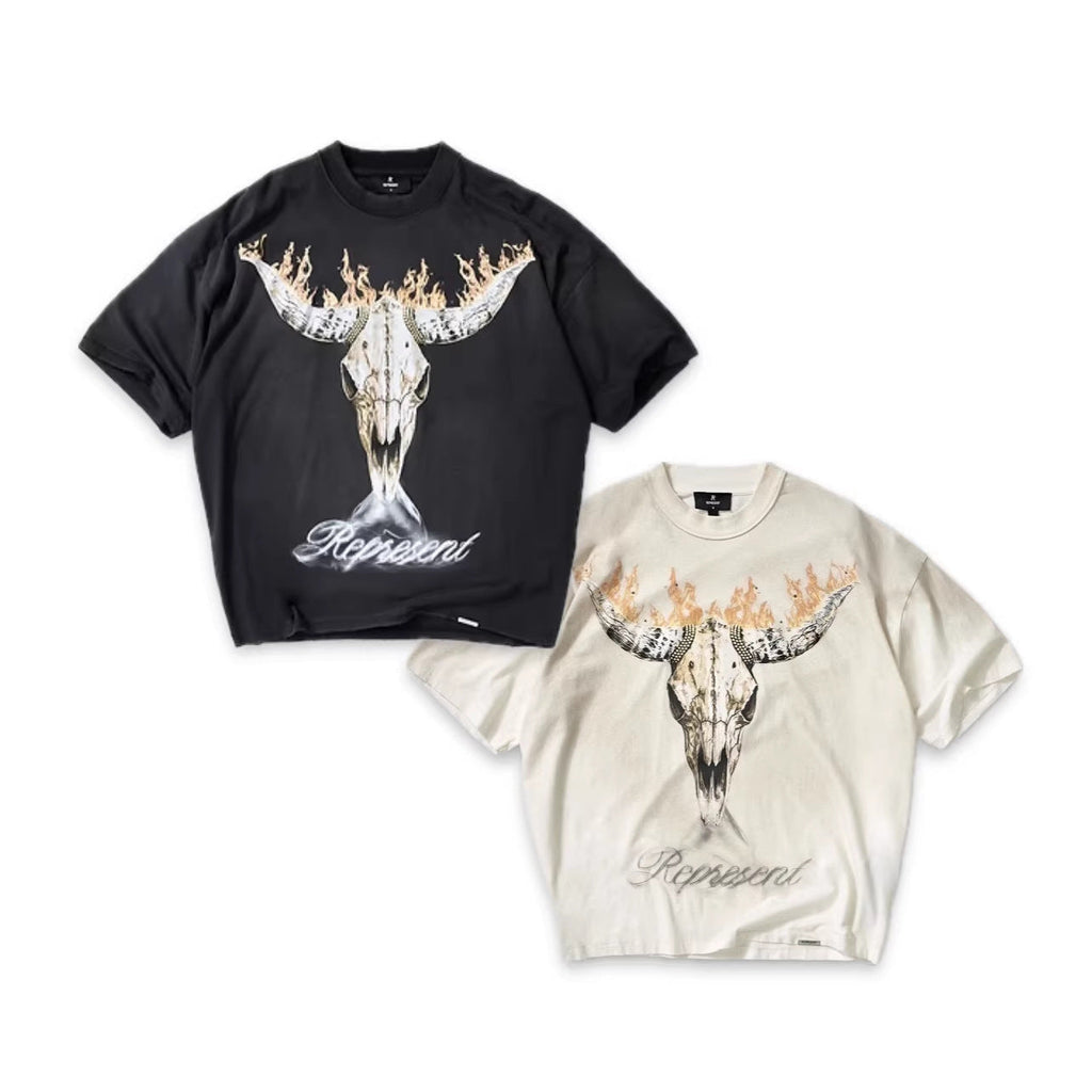 Represent Cartoon Graphic Short Sleeve Crewneck T-Shirt