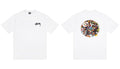 Stussy Plush Doll Circle Graphic Front And Back Short Sleeve Tee