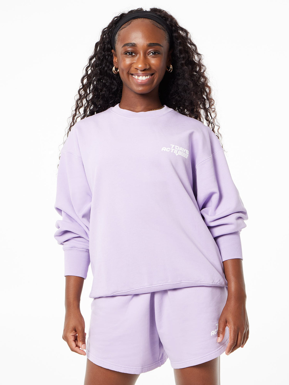 Monday Crew Neck Purple Rose