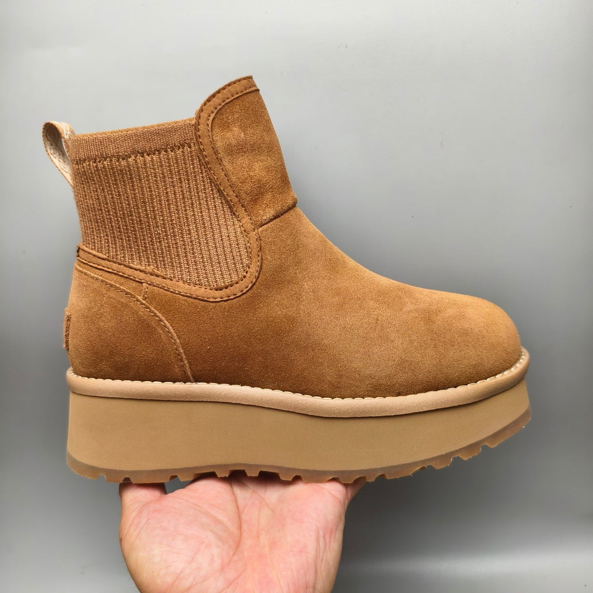 Chestnut 5cm Chunky Platform Fashion Sneakers — New Arrival | In Stock