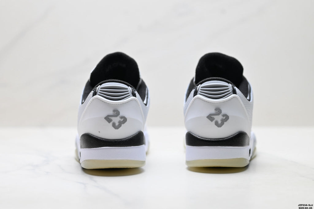 Air Jordan 5 Low White Black Sneakers