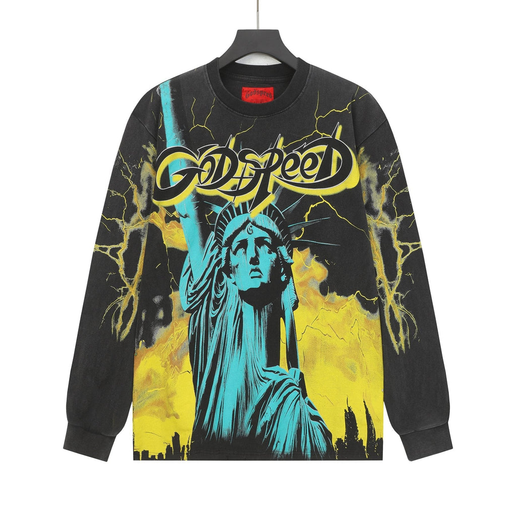 Godspeed Lightning Graphic Long-Sleeve T-Shirt