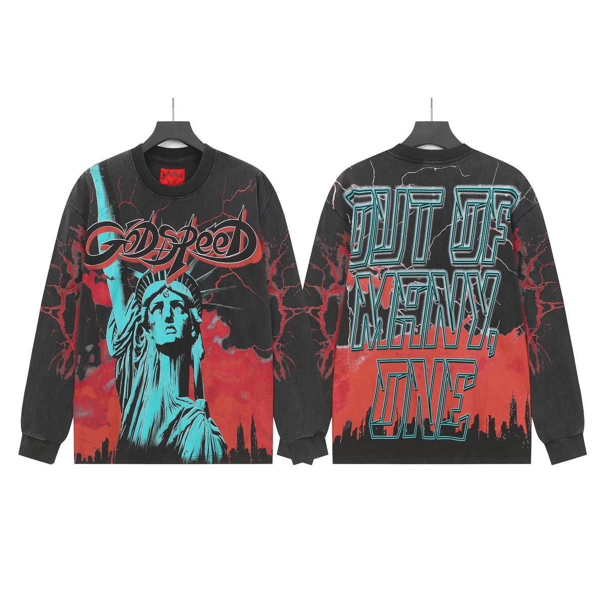 Godspeed Lightning Graphic Long-Sleeve T-Shirt