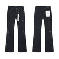 Purple Brand Rhinestone Splatter Black Jeans