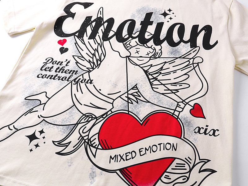 MIXED EMOTION Angel Heart Graphic T-Shirt