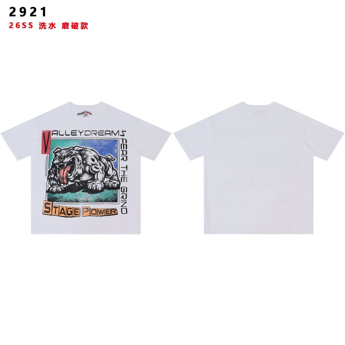 Valley Dreams Stage Power Bulldog Graphic T-Shirt