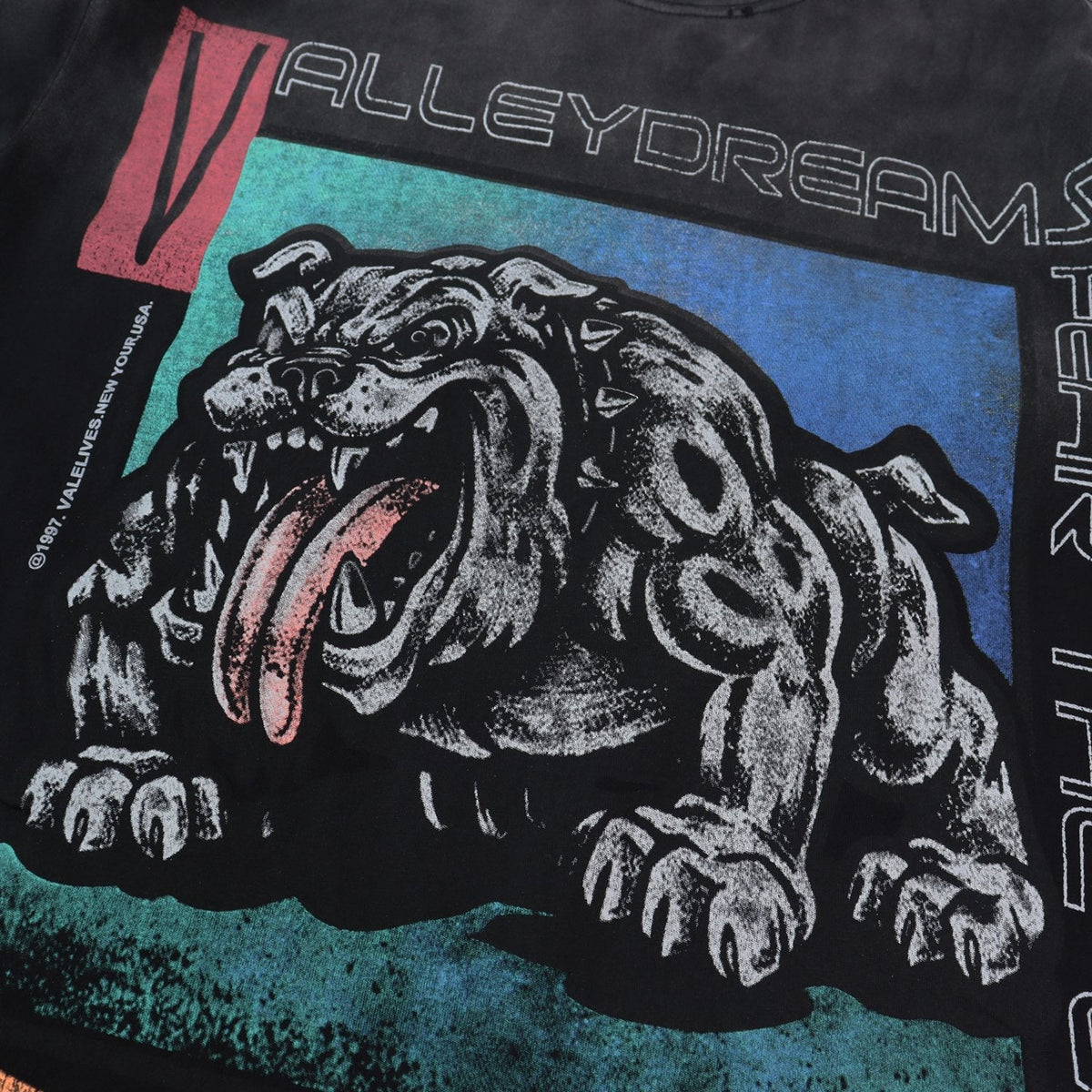 Valley Dreams Stage Power Bulldog Graphic T-Shirt