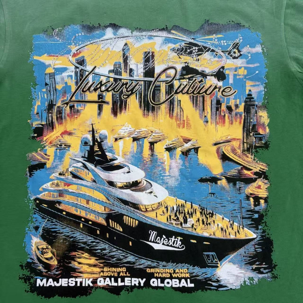 MAJESTIK Luxury Culture Yacht Graphic T-Shirt