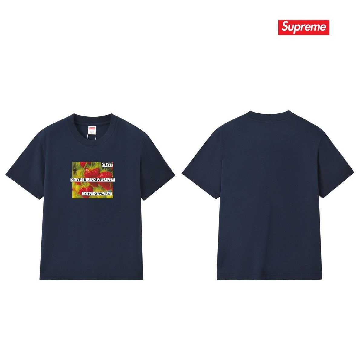 Supreme Floral Anniversary Graphic T-Shirt