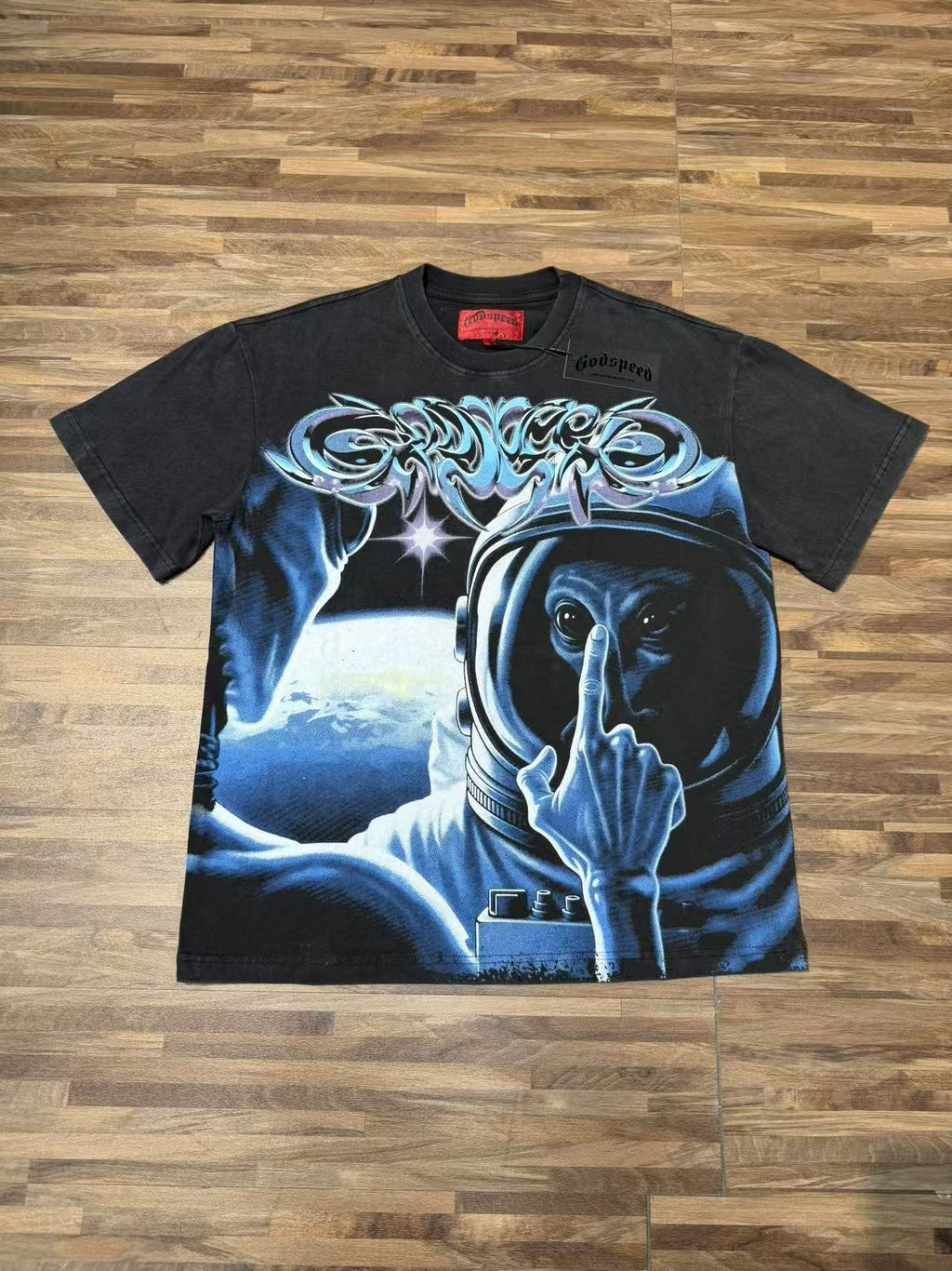 Godspeed Astronaut Graphic T-Shirt