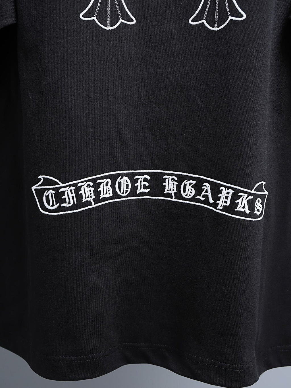 Chrome Hearts Black Cross Graphic Short-Sleeve T-Shirt
