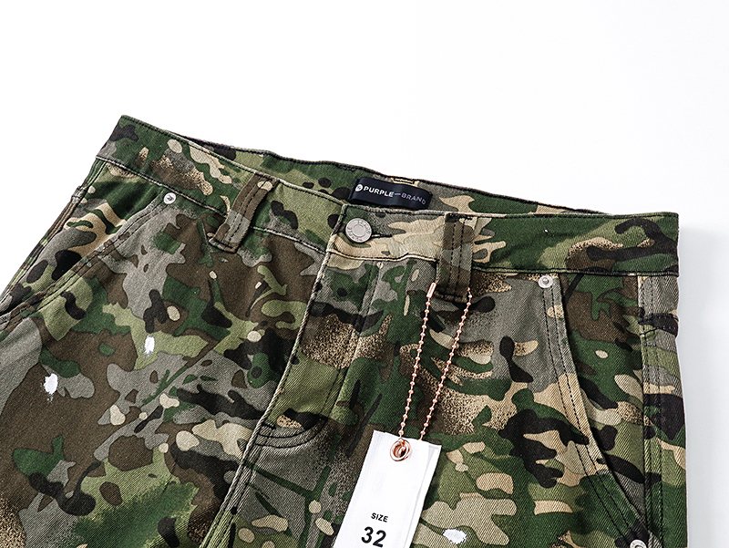 Purple Brand Green Camouflage Utility Pants