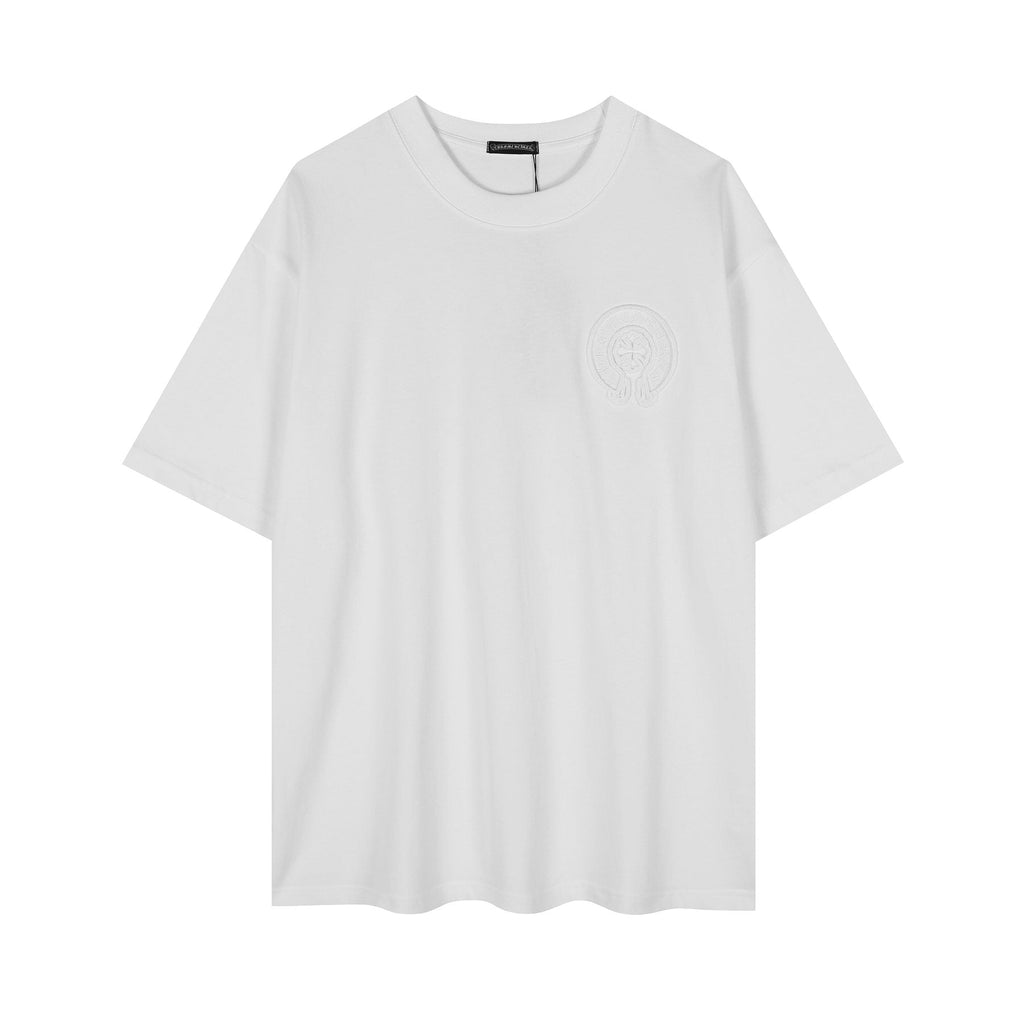 Chrome Hearts Horseshoe Embroidered Short-Sleeve T-Shirt