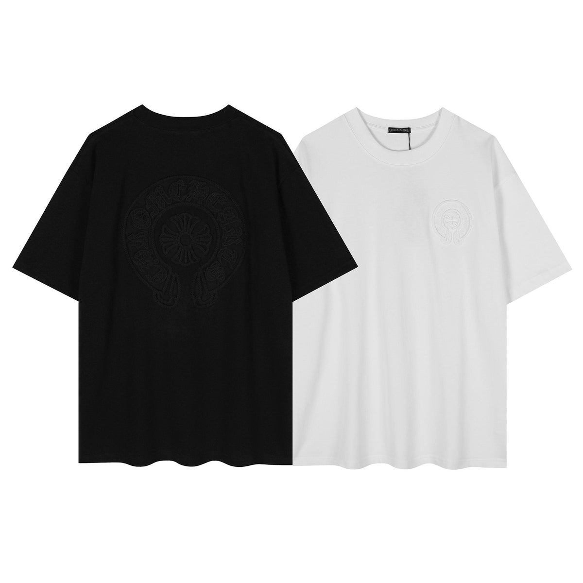 Chrome Hearts Horseshoe Embroidered Short-Sleeve T-Shirt