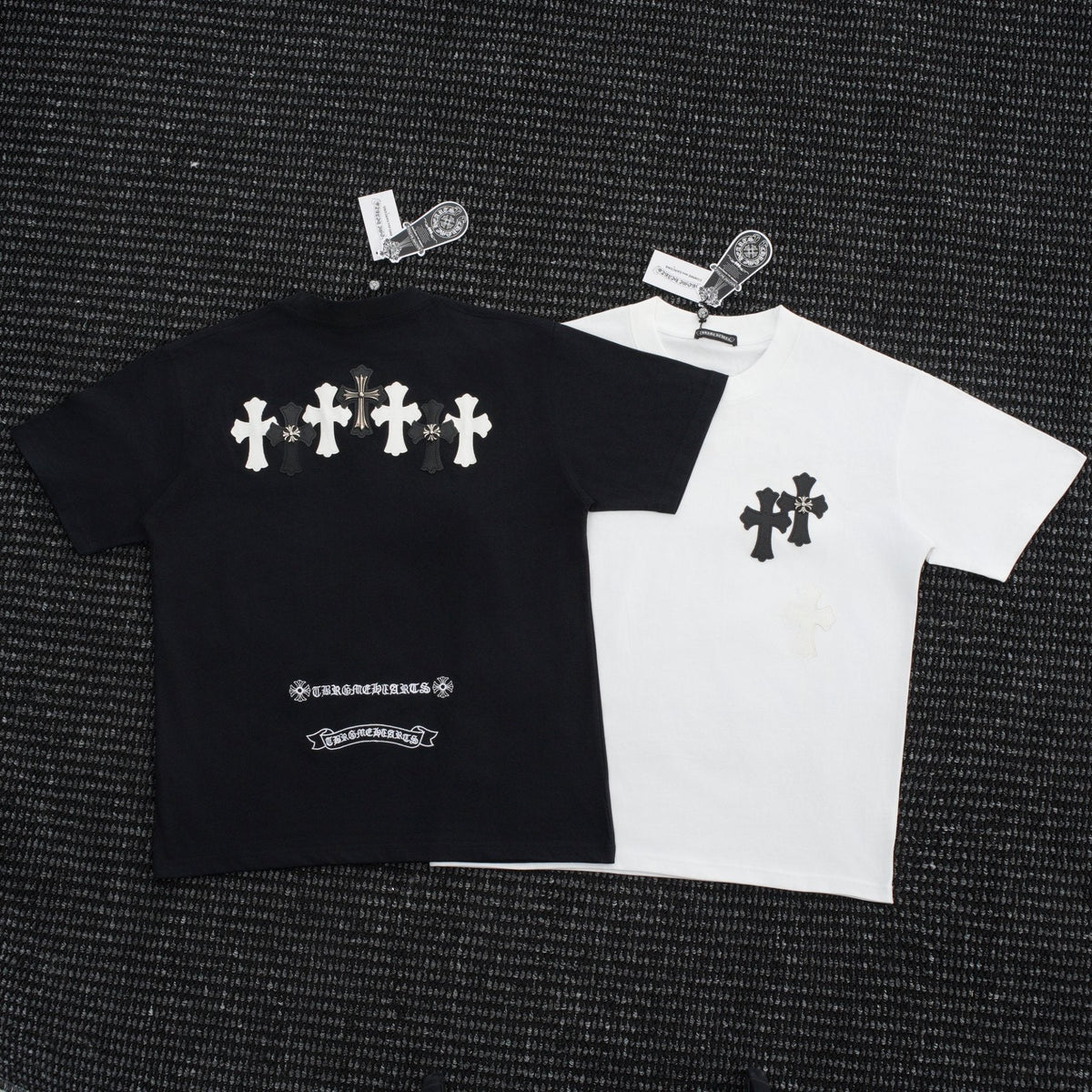 Chrome Hearts Contrast Cross Applique T-Shirt