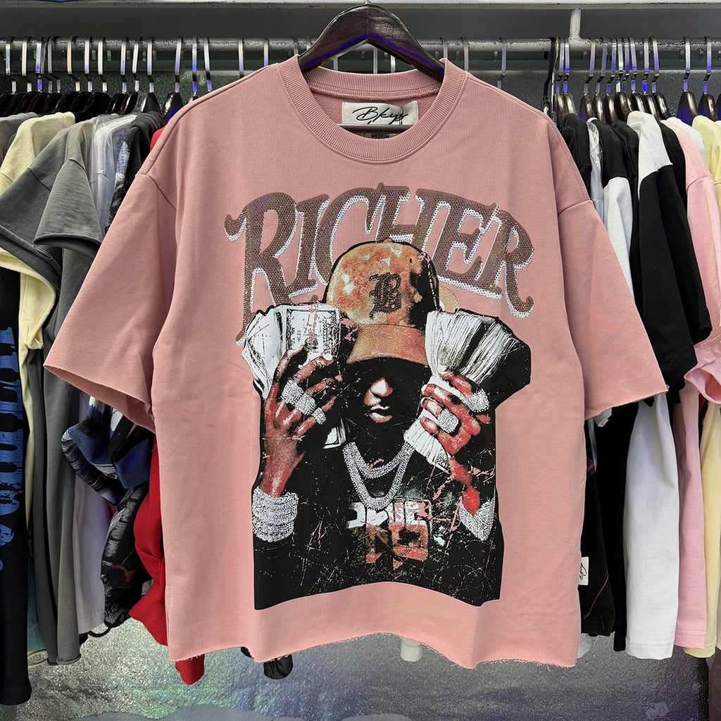 BKYS Revival Rhinestone Terry Cropped T-Shirt
