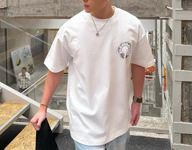 Chrome Hearts Horseshoe Graphic Short-Sleeve T-Shirt