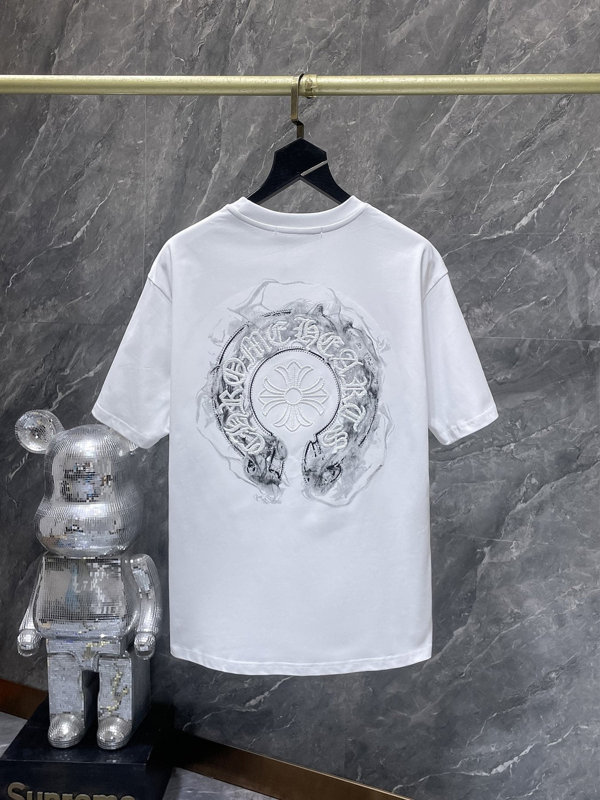 Chrome Hearts Horseshoe Graphic Short-Sleeve T-Shirt