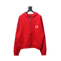Balenciaga x Under Armour Zip Up Hoodie 'Red/White'