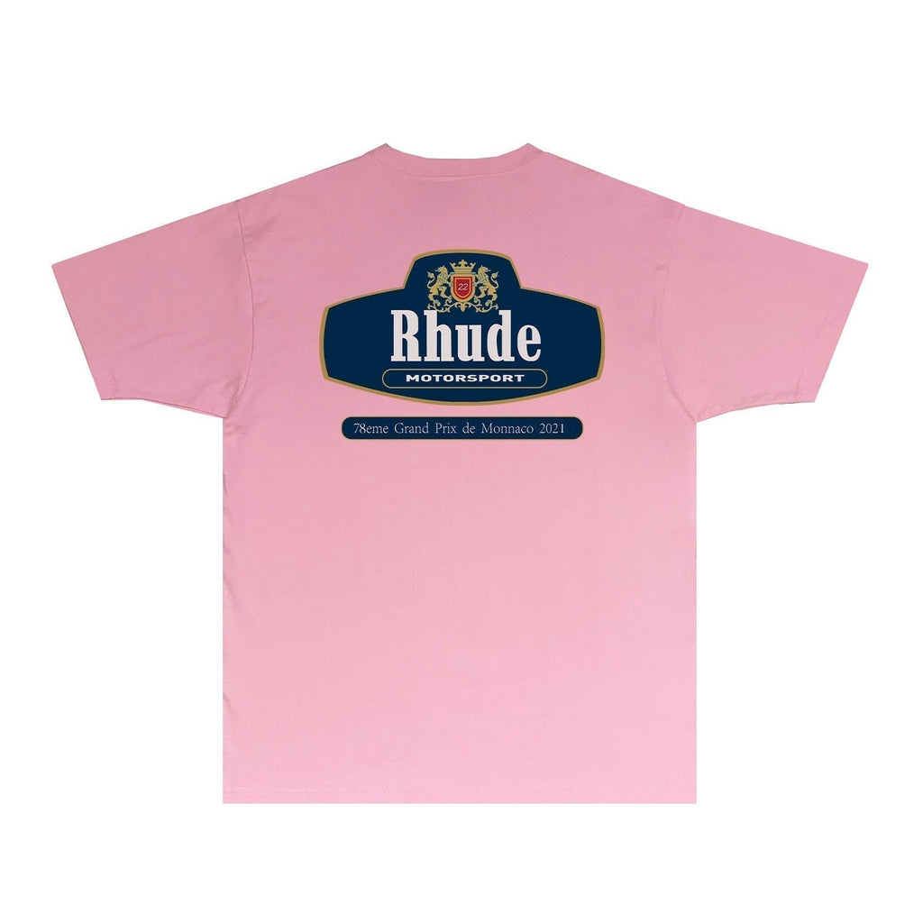 Rhude T-shirts Printed Trendy Pure Cotton