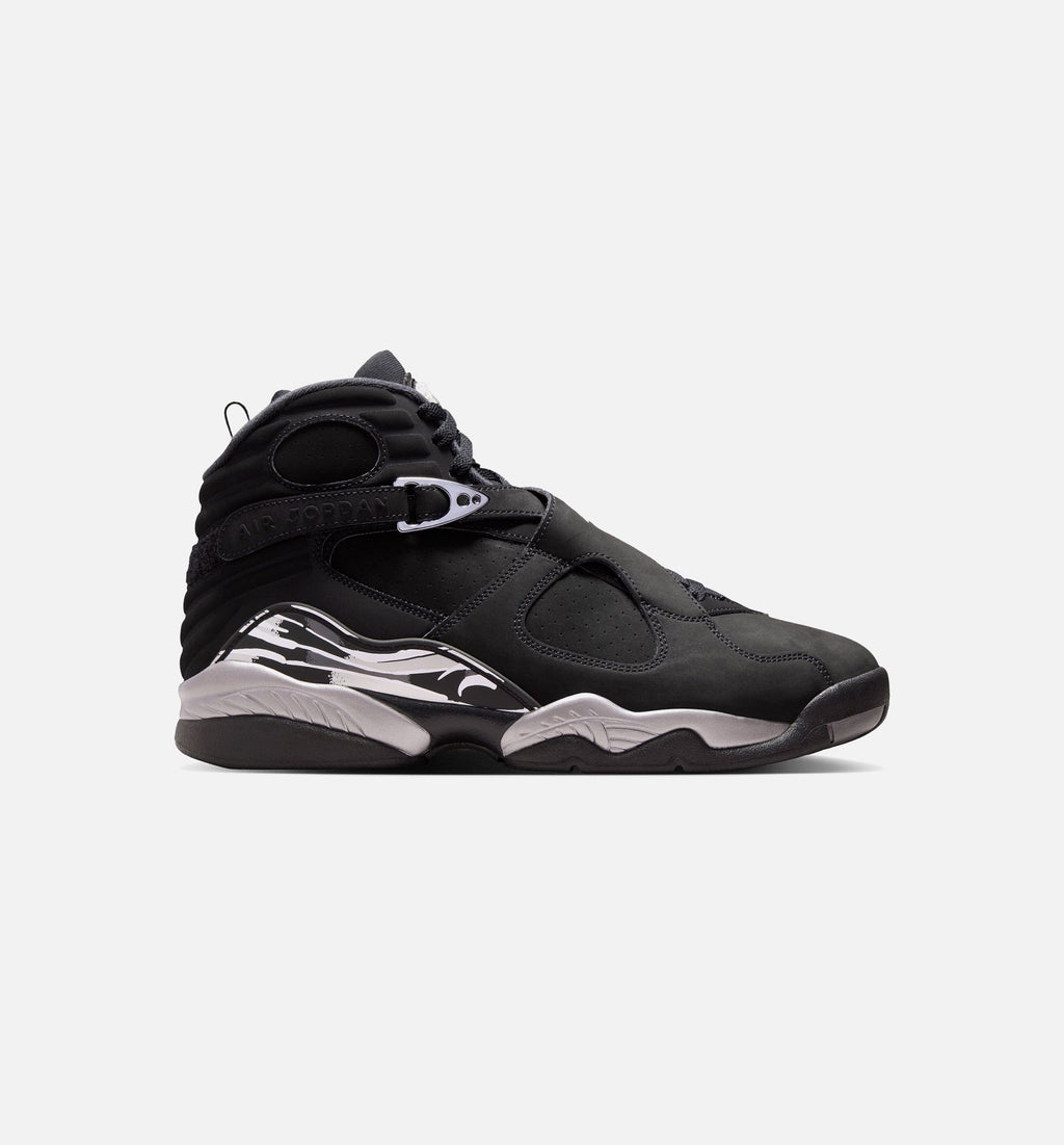 Air Jordan 8 Retro Chrome – Men's Lifestyle Shoe | Black/White/Light Graphite