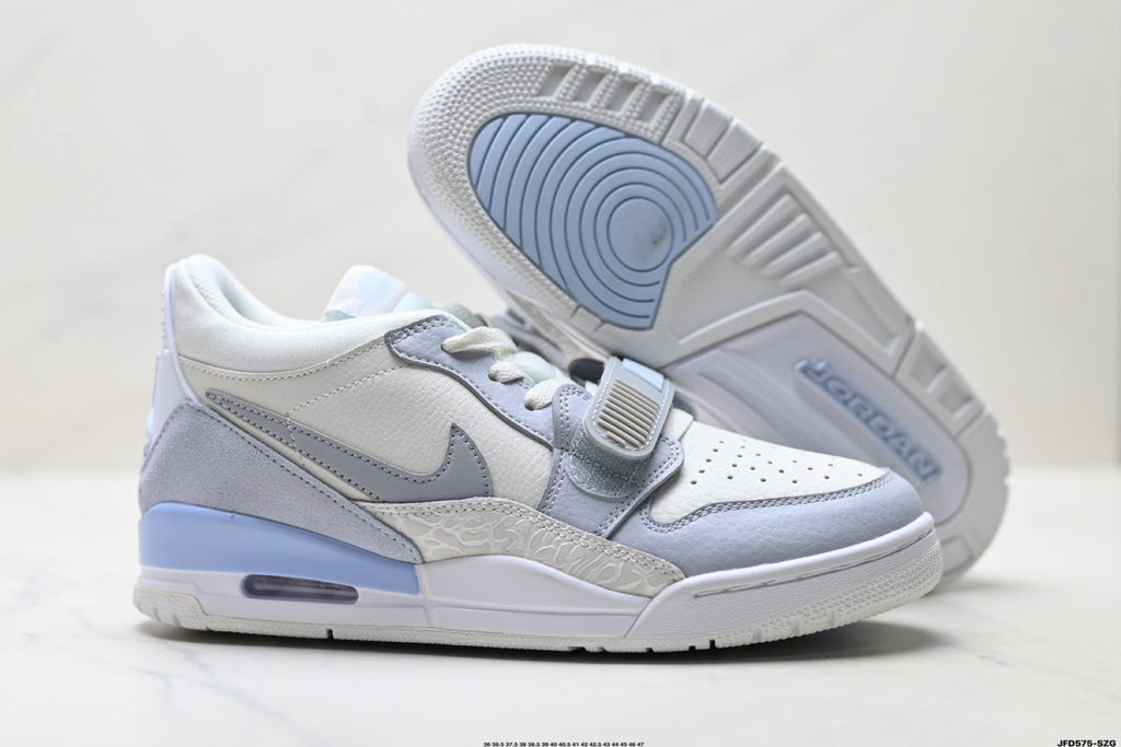 Jordan Legacy 312 Low White Wolf Grey Ice Blue Sneakers